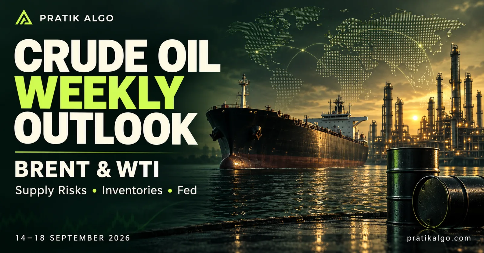 Crude Oil Weekly Outlook: Brent, WTI and Supply Risks
