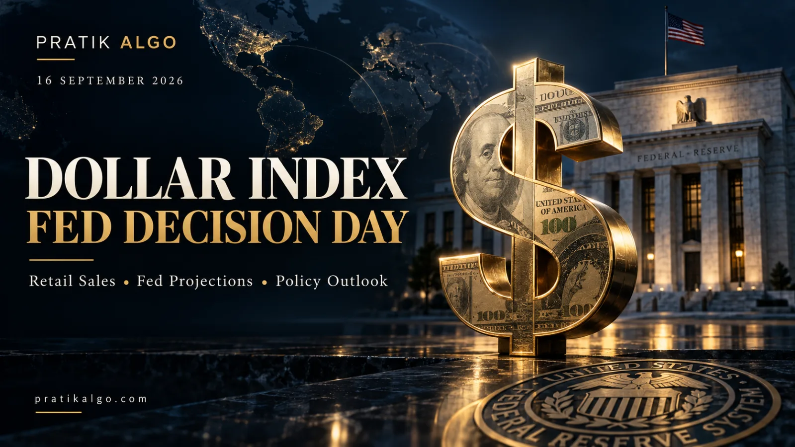 Dollar Index Today: DXY Awaits Retail Sales and Fed Decision | September 16, 2026