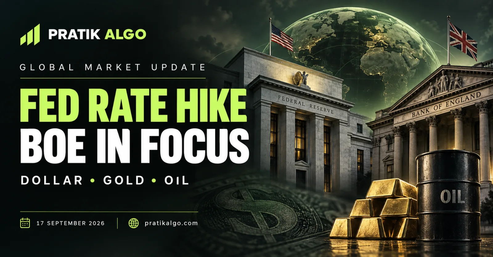 Global Market News: Fed Hike, BoE Next | 17 Sep 2026