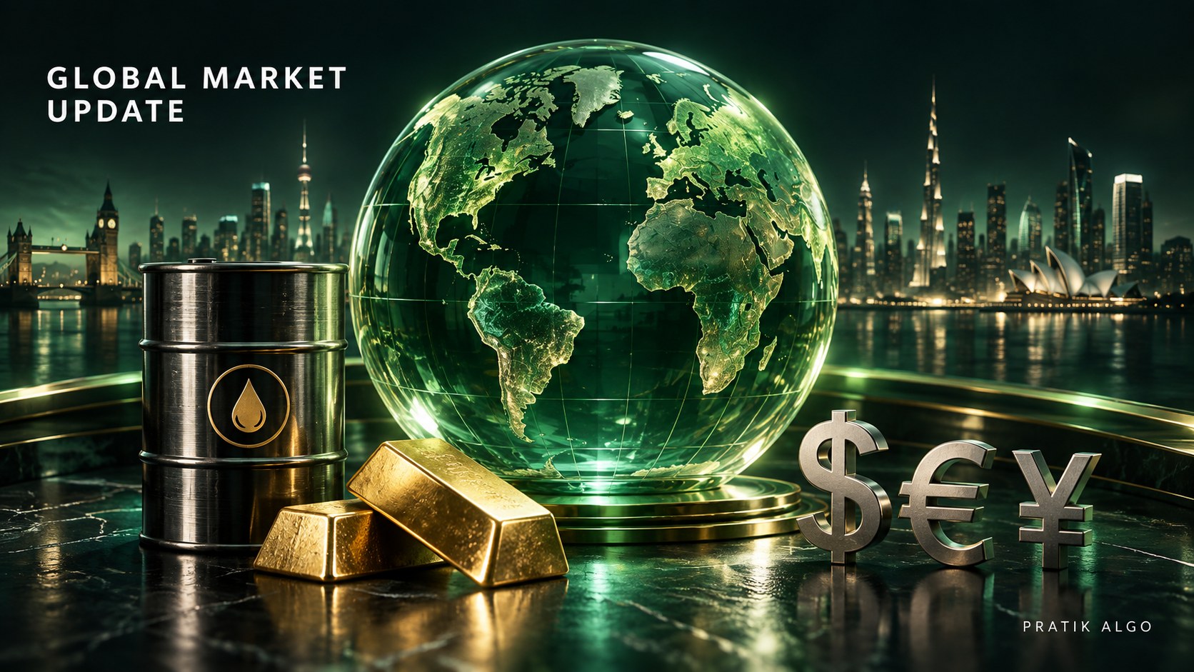 Global Market News Today: Oil Jumps, Gold Slides Ahead of US Data